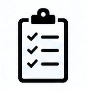 Clipboard representing field work